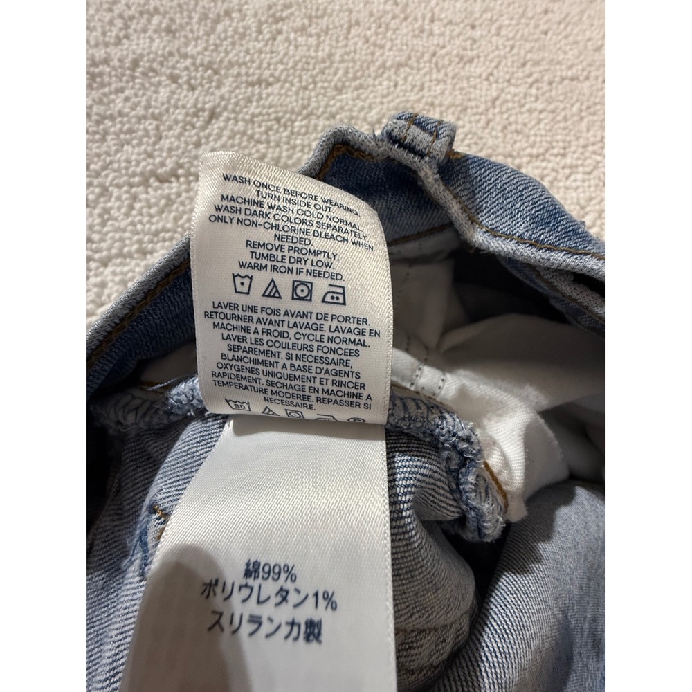 VTG Lands End Womens High Rise Straight Leg Jeans Light Wash Blue Denim - Picture 9 of 13